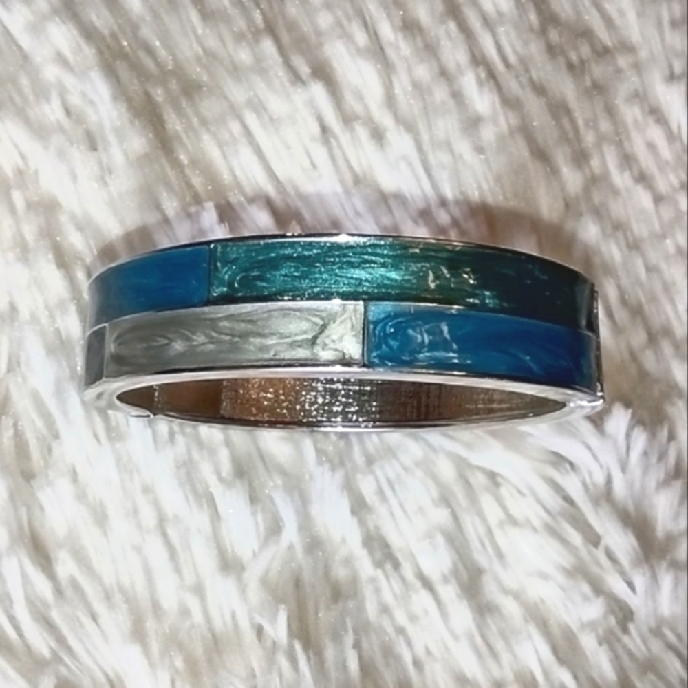 Teal & Turquoise Bangle Bracelet